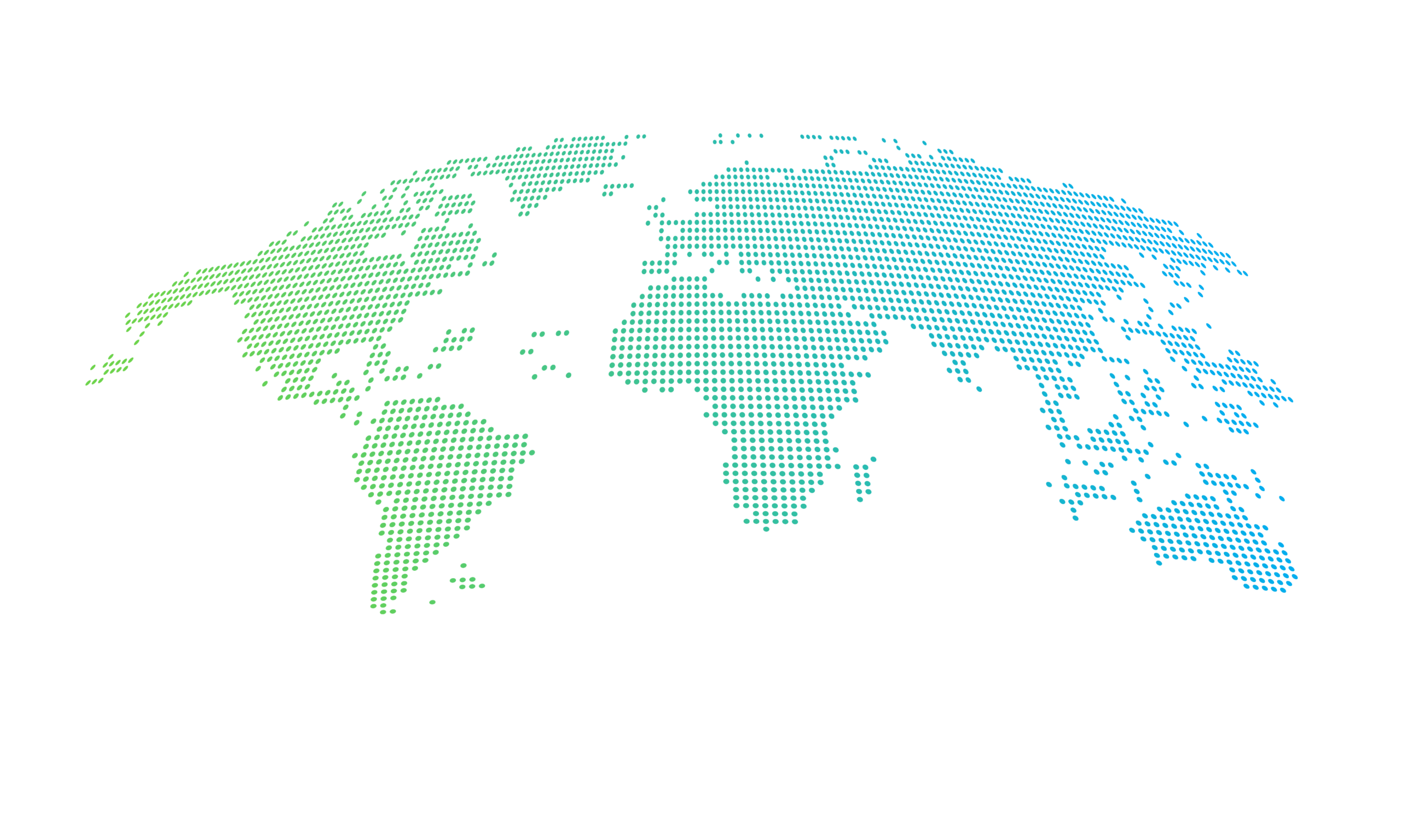 Dotted world map showing PFAFF’s global locations