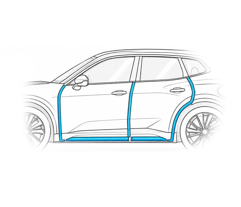 Automobil-Randdichtung